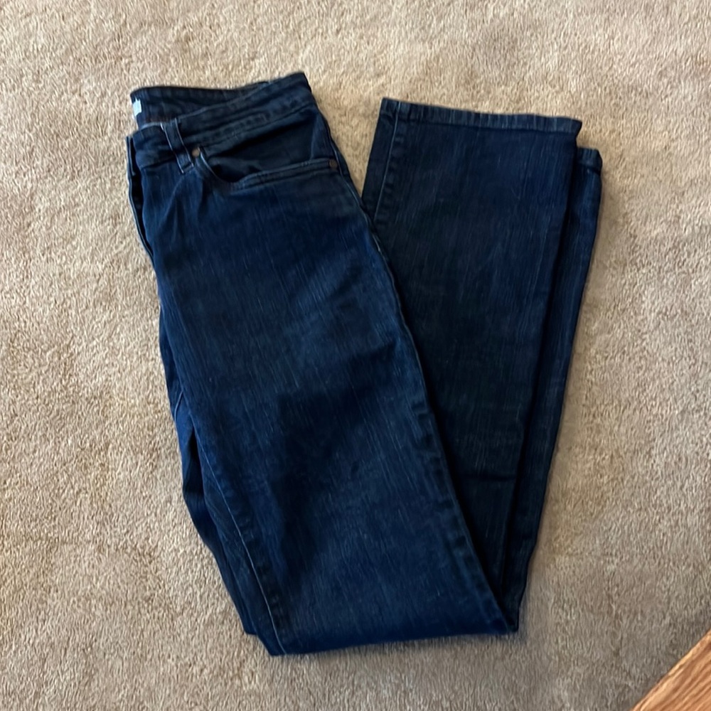 Eileen Fisher Straight Leg Dark Wash Jeans